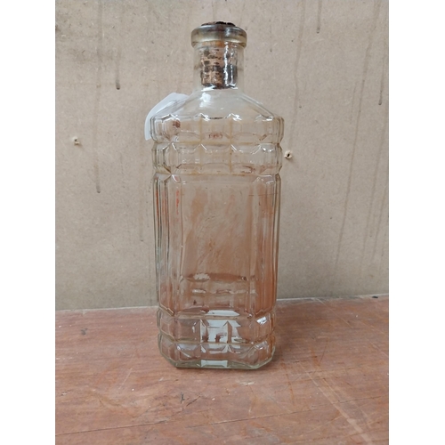 161 - Andrew A Watt & Co etched advertising decanter {21 cm H}.