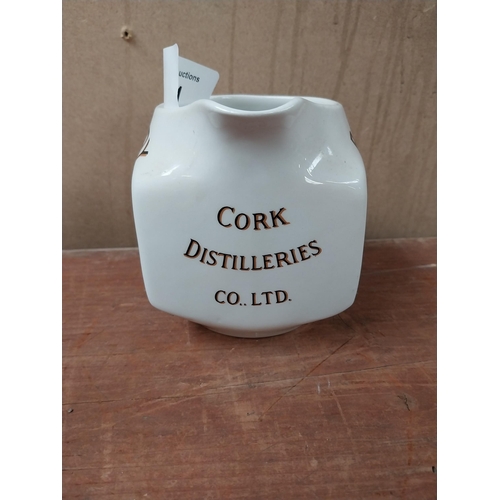 171 - Paddy Old Irish Whiskey Cork Distillers ceramic Arklow jug. {12 cm H x 17 cm W x 10 cm D}.