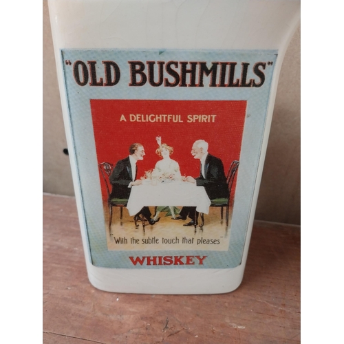 172 - Old Bushmills Whiskey ceramic water jug. {18 cm H x 15 cm W x 10 cm D} and D'Arcy's Old Irish Whiske... 