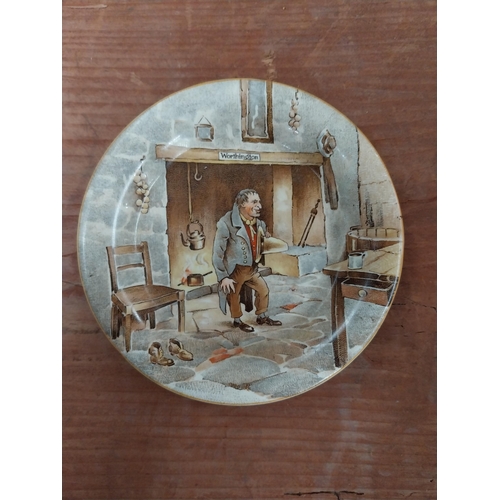 199 - Four ceramic Staffordshire Worthington advertising ashtrays featuring Dickens characters from The Ol... 