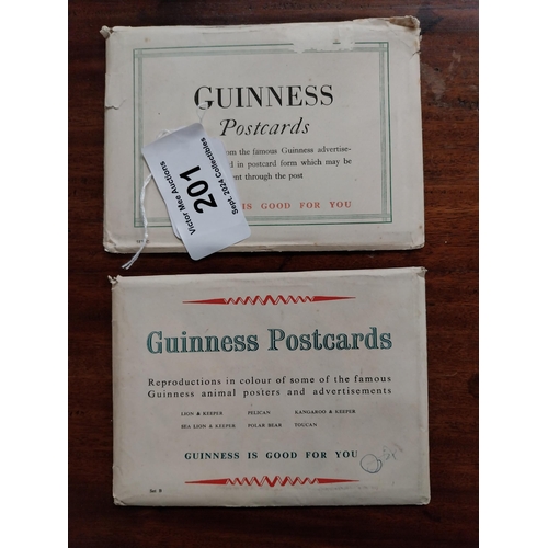 201 - Two packs of Guinness advertising postcards in original packets.