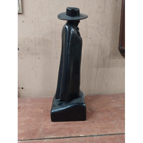 207 - Sandeman Port alloy advertising figure. {38 cm H x 18 cm W  x 11 cm D}.