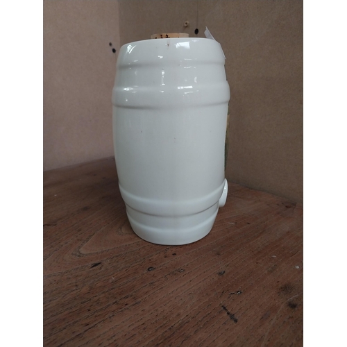 26 - Ceramic Brandy dispenser. {18 cm H x 17 cm W x 11 cm D}.