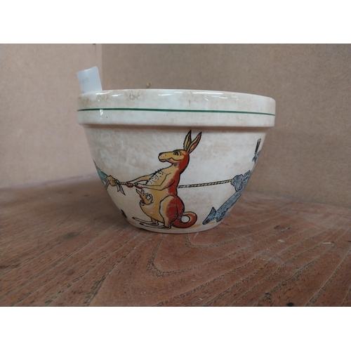 27 - Guinness ceramic pudding bowl. {10 cm H x 15 cm Diam.}.