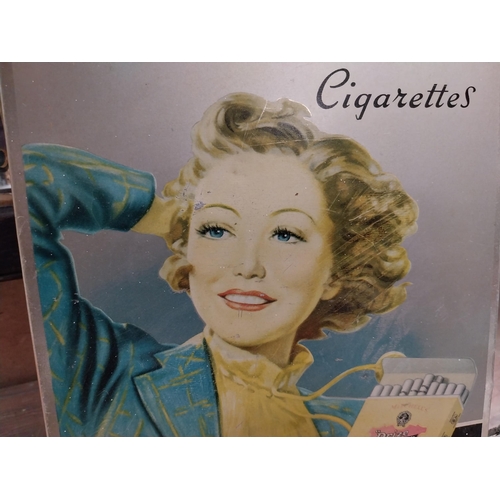 67 - Mitchell's Prize Crop cigarettes enamel advertising sign {24 cm H x 19 cm W}.