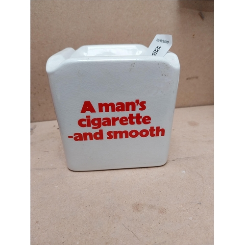 68 - Player's No 3 Cigarettes Arklow ceramic advertising ashtray. {10 cm H x 11 cm W}.