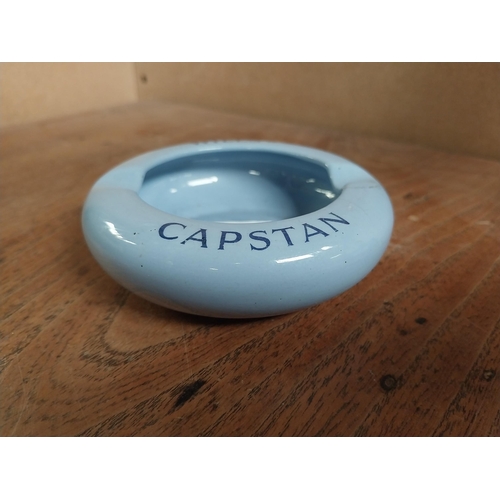 7 - 1930's Will's Capstan ashtray. {10cm Diam.}