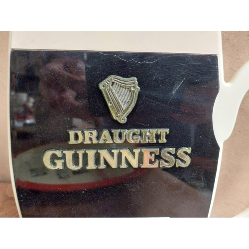 71 - Draught Guinness Plastic Tankard shelf sign. {21 cm H x 23 cm W}