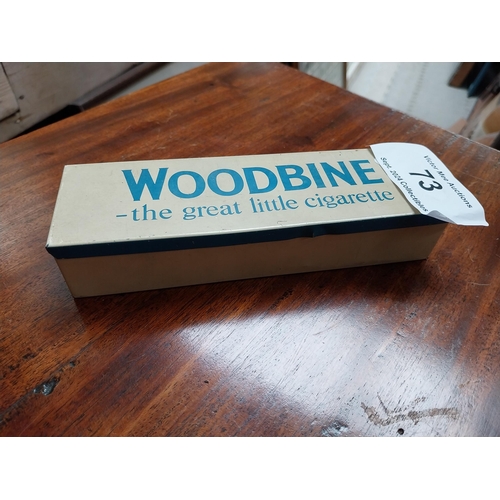 73 - Woodbine The Great Little Cigarette advertising domino set in original tin box. {3 cm H x 18 cm W x ... 