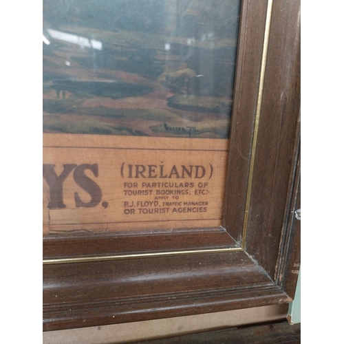 37 - Great Southern Railways Ireland framed adverising print. {42 cm H x 52 cm W}.