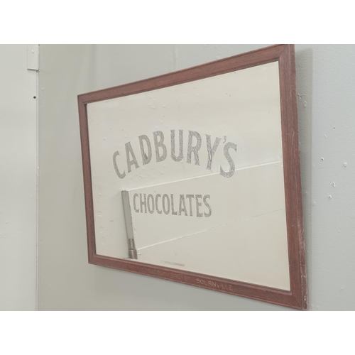 125 - Original Cadbury's Chocolate framed advertising mirror {H 61cm x W 97cm } - NOT AVAILABLE TO VIEW IN... 