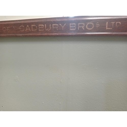 125 - Original Cadbury's Chocolate framed advertising mirror {H 61cm x W 97cm } - NOT AVAILABLE TO VIEW IN... 