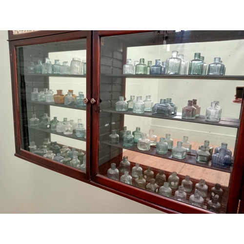 180 - Collection of fifty four glass medical bottles {H 8cm down to H 5cm } - NOT AVAILABLE TO VIEW IN PER... 