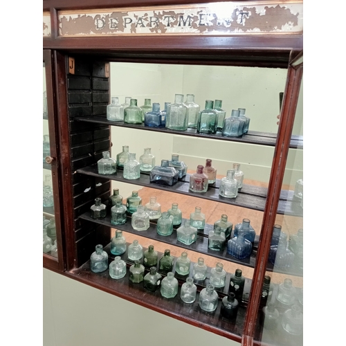 180 - Collection of fifty four glass medical bottles {H 8cm down to H 5cm } - NOT AVAILABLE TO VIEW IN PER... 