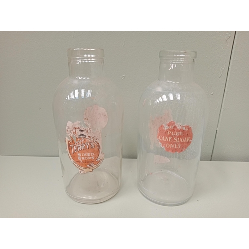 190 - Two old Terrys sweet jars {H 30cm x Dia 12cm } - NOT AVAILABLE TO VIEW IN PERSON