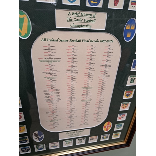 20 - A brief history of the Gaelic Football Championship, Framed All Ireland Senior Football final result... 