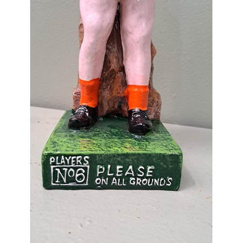 30 - Player's No 6 Please On All Grounds Armagh Footballer advertising figure  {H 29cm x W 9cm x D 10cm }... 