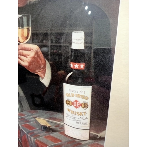 5 - Framed Peter Keegan and Co Belfast whisky print  {H 64cm x W 53cm } - NOT AVAILABLE TO VIEW IN PERSO... 