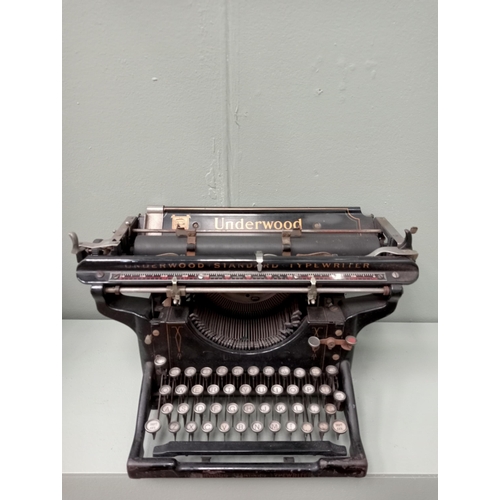 65 - Retro Underwood typewriter {H 22cm x W 50cm x D 24cm } - NOT AVAILABLE TO VIEW IN PERSON