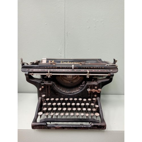 65 - Retro Underwood typewriter {H 22cm x W 50cm x D 24cm } - NOT AVAILABLE TO VIEW IN PERSON