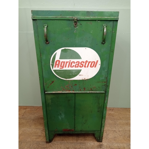 85 - Agricastrol metal double oil dispenser {H 142cm x W 68cm x D 62cm } - NOT AVAILABLE TO VIEW IN PERSO... 