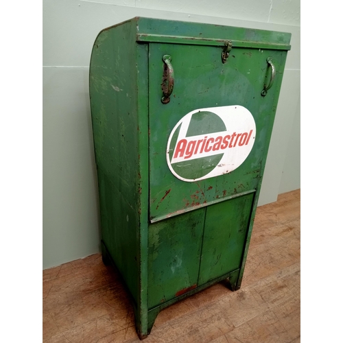 85 - Agricastrol metal double oil dispenser {H 142cm x W 68cm x D 62cm } - NOT AVAILABLE TO VIEW IN PERSO... 