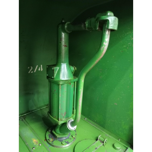 85 - Agricastrol metal double oil dispenser {H 142cm x W 68cm x D 62cm } - NOT AVAILABLE TO VIEW IN PERSO... 