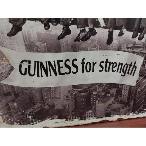 1361 - Guinness For Strength tinplate advertising sign. {50 m H x 70 cm W}.