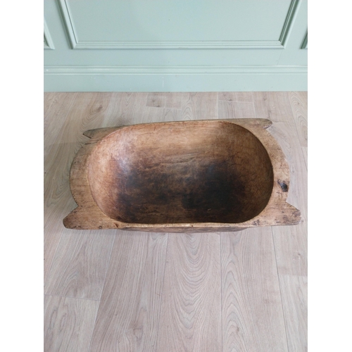 1395 - 19th C. pine dough trough {18 cm H x 75 cm W x 42 cm D}.