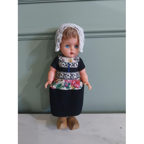 1000 - Vintage doll {36 cm H x 17 cm W x 9 cm D}.