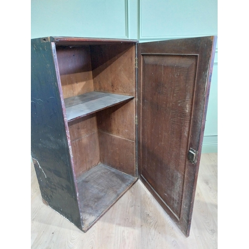 1060 - 19th C. mahogany and pine campaign chest cabinet {130 cm H x 74 cm W x 54 cm D}.