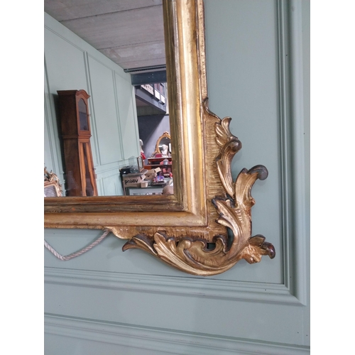 1080 - 19th C. decorative Italian giltwood wall mirror {146 cm H x 100 cm W}.