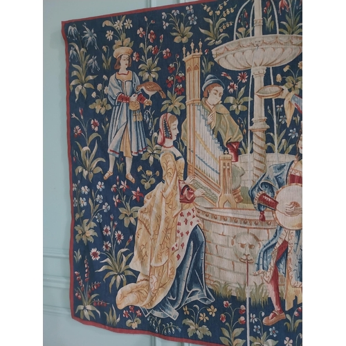 1081 - 20th C. French tapestry depicting figural group {123 cm H x 181 cm W}.