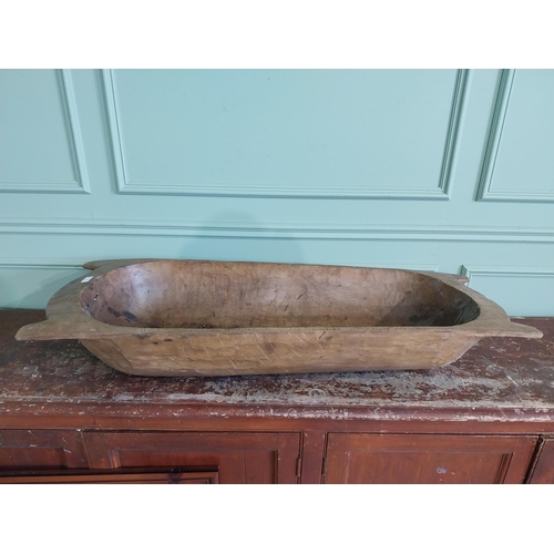 1147 - 19th C. pine dough trough {19 cm H x 118 cm W x 47 cm D}.