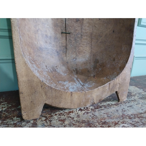 1147 - 19th C. pine dough trough {19 cm H x 118 cm W x 47 cm D}.