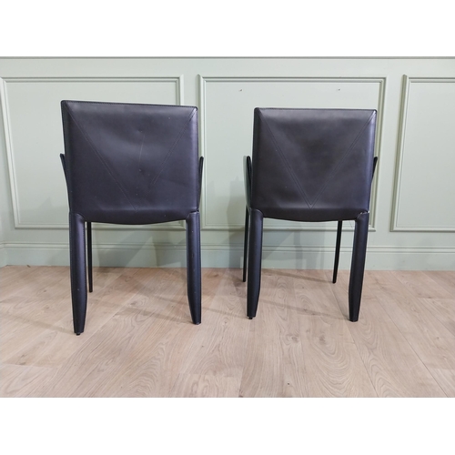 1162 - Pair of designer Italian leather armchairs by Cattelan