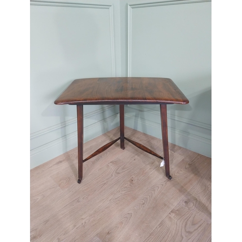 1225 - Mid-century oak Ercol lamp table {60 cm H x 69 cm W x 48 cm D}.