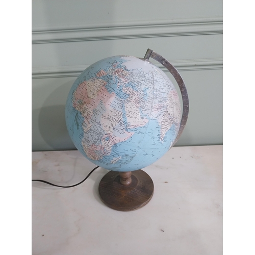 1270 - 1950s terrestrial world globe {42 cm H x 32 cm Dia.}.