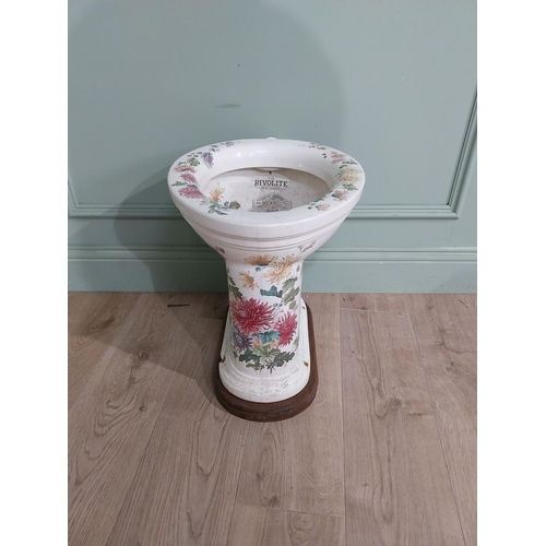 1281 - 19th C. 'The Rivolite ceramic toilet box Dockrell of Dublin {45 cm H x 36 cm W x 45 cm D}.