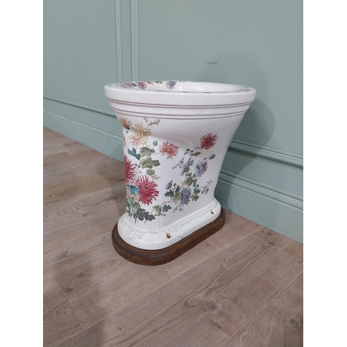 1281 - 19th C. 'The Rivolite ceramic toilet box Dockrell of Dublin {45 cm H x 36 cm W x 45 cm D}.