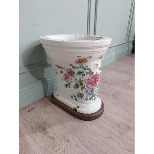 1281 - 19th C. 'The Rivolite ceramic toilet box Dockrell of Dublin {45 cm H x 36 cm W x 45 cm D}.