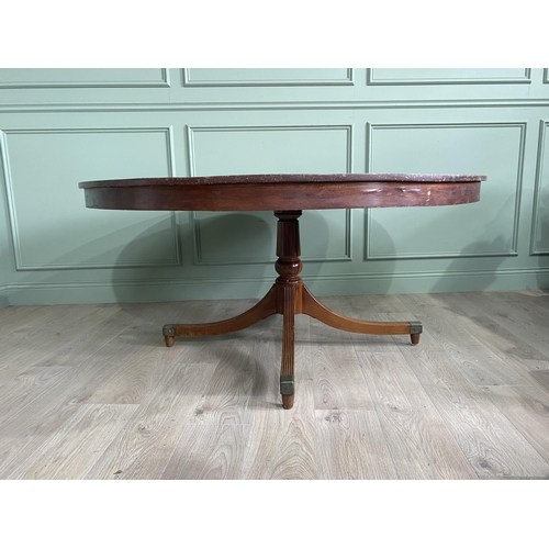 1336 - 19th C. Centre table. {78 cm H x 46 cm Dia}.