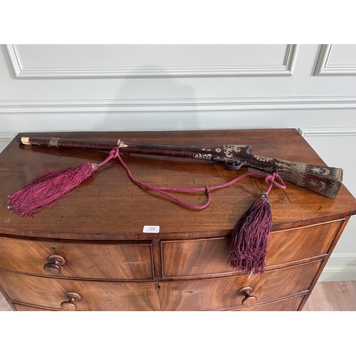 1356 - 19th C. Middle Eastern musket {107 cm L}.