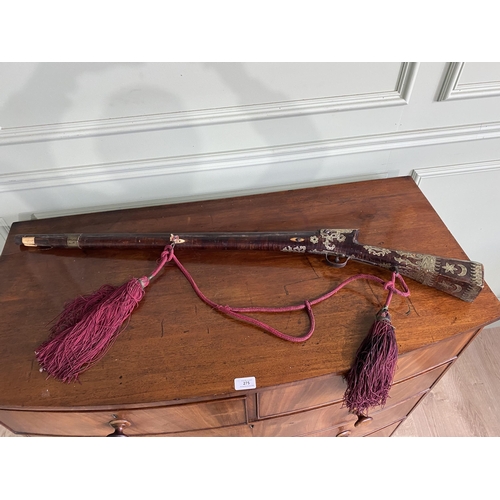 1356 - 19th C. Middle Eastern musket {107 cm L}.