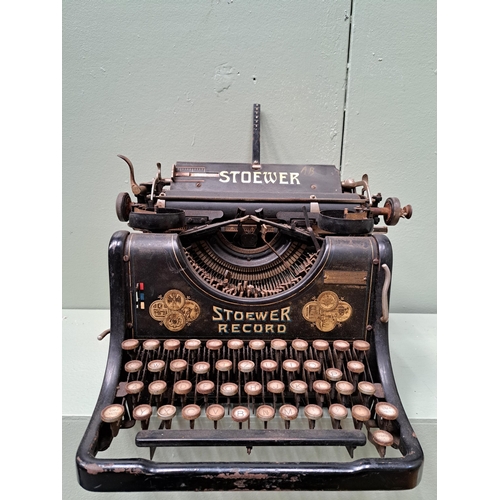 1364 - Stoewer typewriter  {H 20cm x W 40cm x D 30cm }. - NOT AVAILABLE TO VIEW IN PERSON