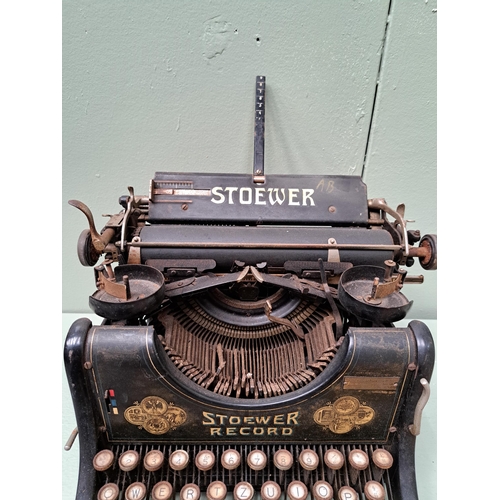 1364 - Stoewer typewriter  {H 20cm x W 40cm x D 30cm }. - NOT AVAILABLE TO VIEW IN PERSON