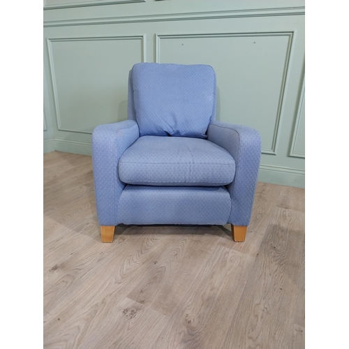 1370 - Upholstered armchair {81 cm H x 74 cm W x 85 cm D}.