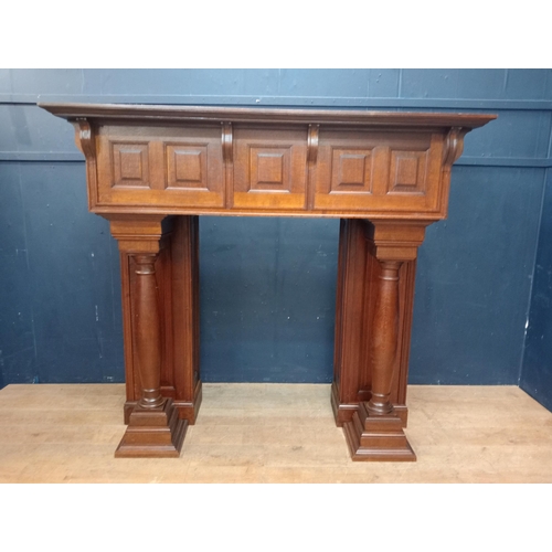 1378 - Victorian oak fire surround  {H 168cm x W 186cm x D 102cm}. - NOT AVAILABLE TO VIEW IN PERSON