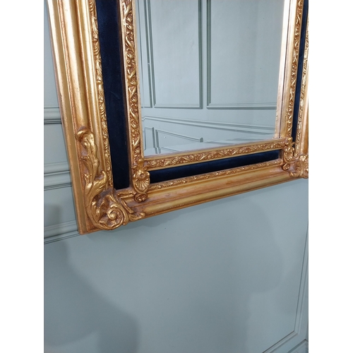 166 - Decorative French gilt wall mirror in the Victorian style {151 cm H x 80 cm W}.