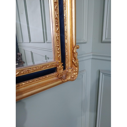 166 - Decorative French gilt wall mirror in the Victorian style {151 cm H x 80 cm W}.